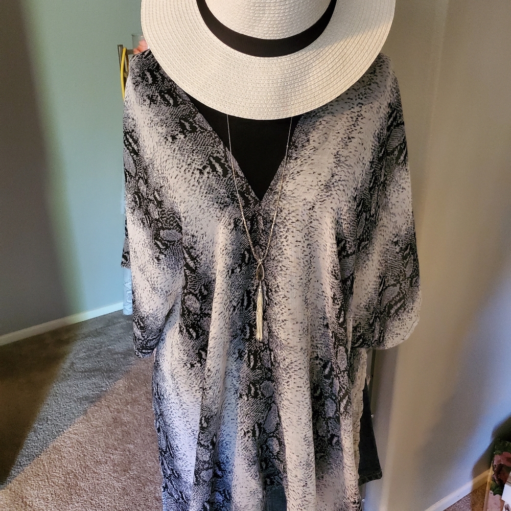 Animal print tunic